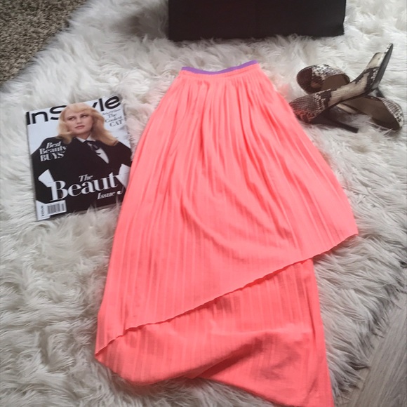 American Eagle Outfitters Dresses & Skirts - American Eagle Sherbet Asymmetrical Pleated Skirt